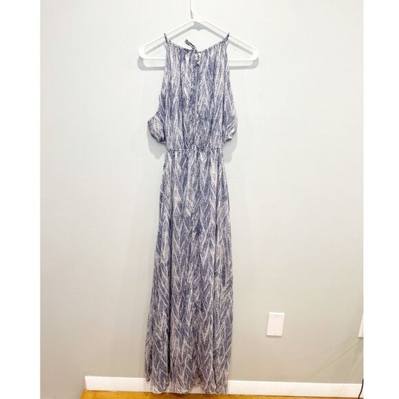 Astr the label cutout maxi dress snake print blue - Picture 5 of 6